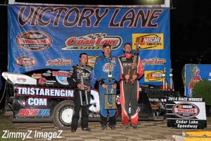 thatcher in victory lane