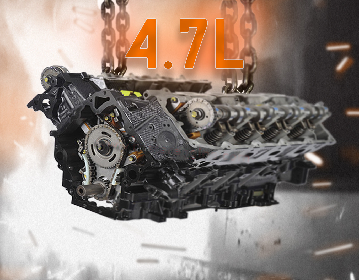 Part # 2075 • 4.7L Remanufactured Engine