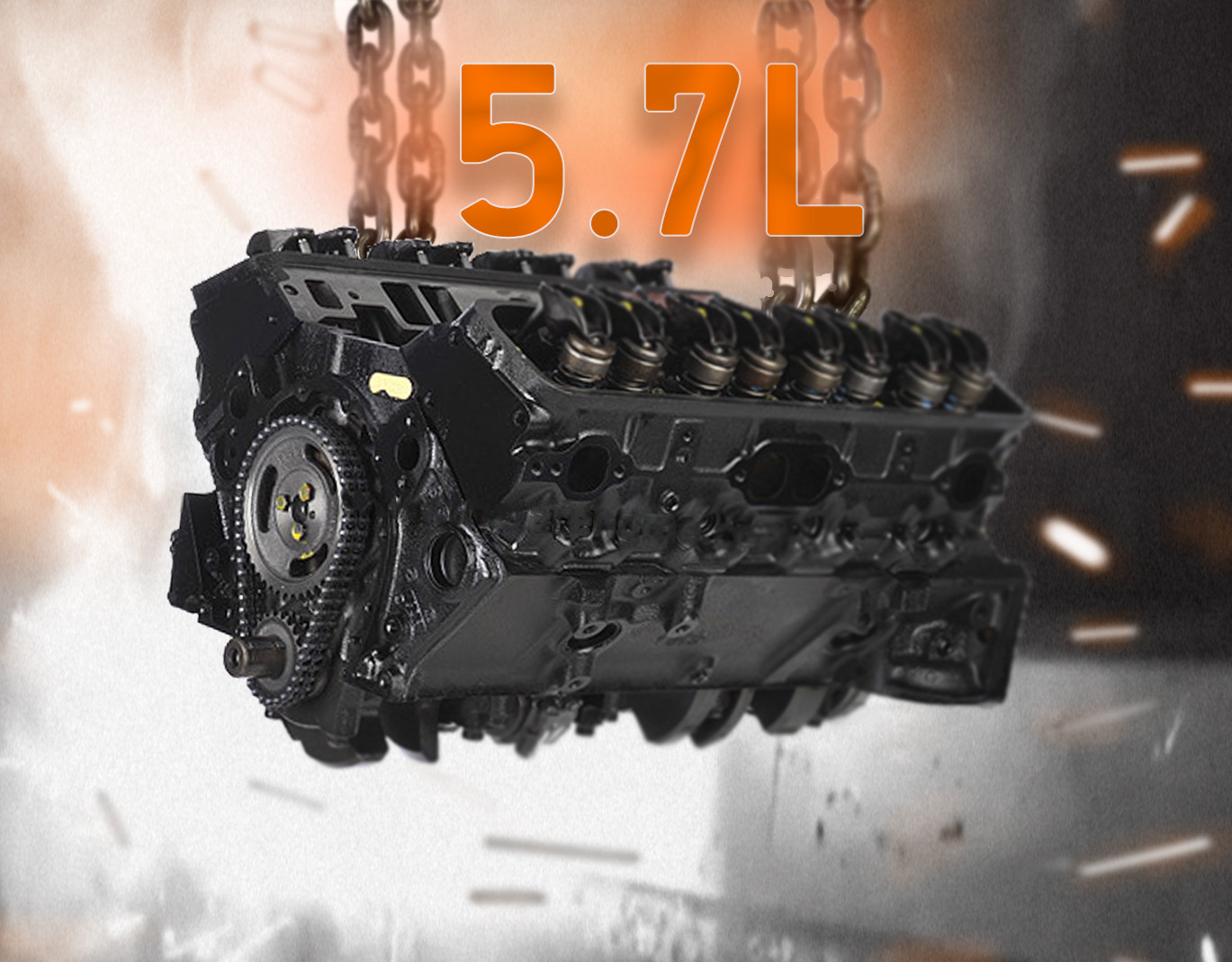 Part # 4068B • 5.7L Remanufactured Engine