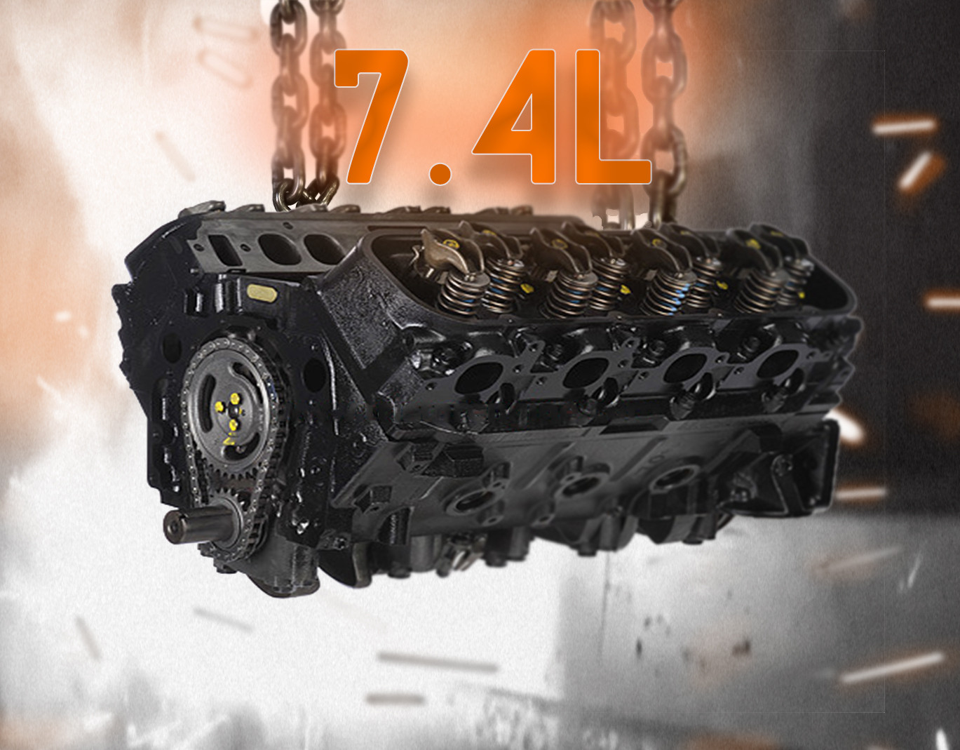 Part # 4077B • 7.4L Remanufactured Engine