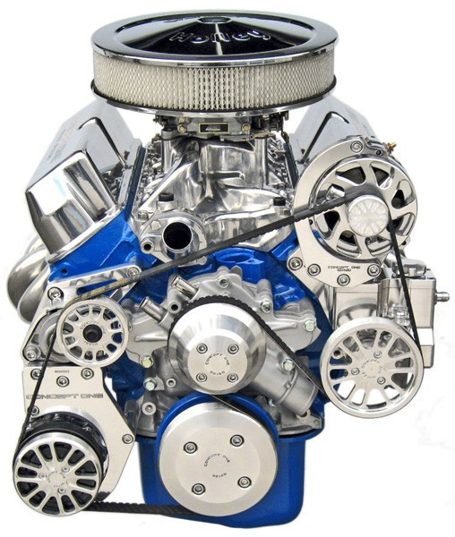 Small Block Ford Kit with Alternator, A/C and Power Steering Tri Star Engines