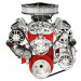 CHEVY SMALL BLOCK VICTORY SERIES KIT WITH ALTERNATOR, A/C AND POWER STEERING