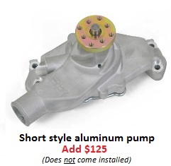 Short style aluminum pump